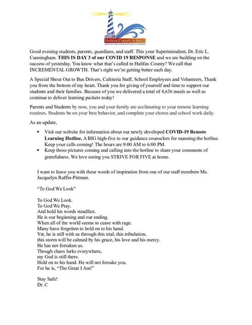 March 18th Message 